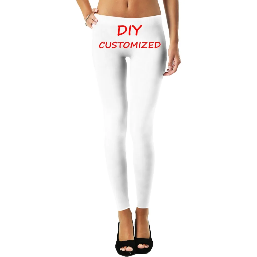 Custom 3D Print DIY Custom Design women's tank top DIY Your as Photo or Logo White Top Tees Women's Leggings Modal