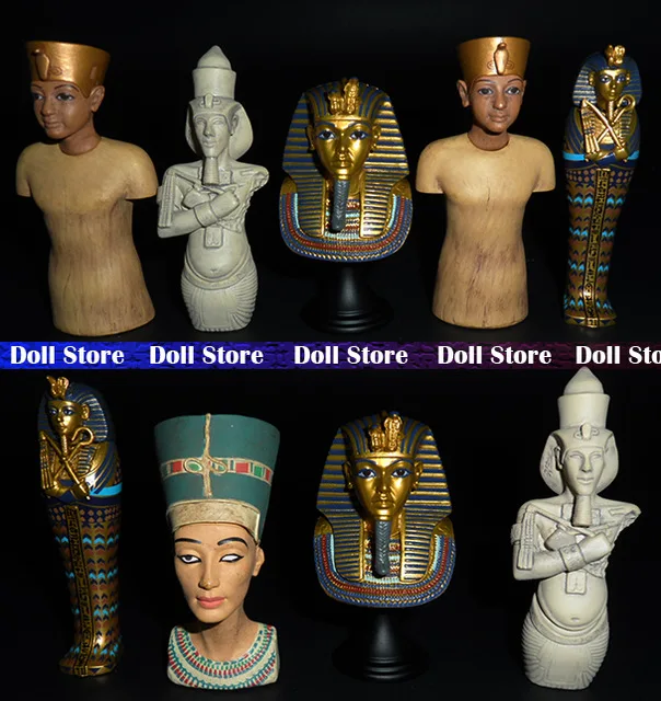 9pcs/lot Wooden/Alloy Ancient Egypt Patron saint/Pharaoh/Tutankhamun 7