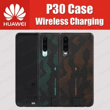 CNR216 UVT Qi 10W Original HUAWEI P30 funda de carga inalámbrica cubierta trasera magnética compatible con montaje en coche ELE-L09/L29(China)