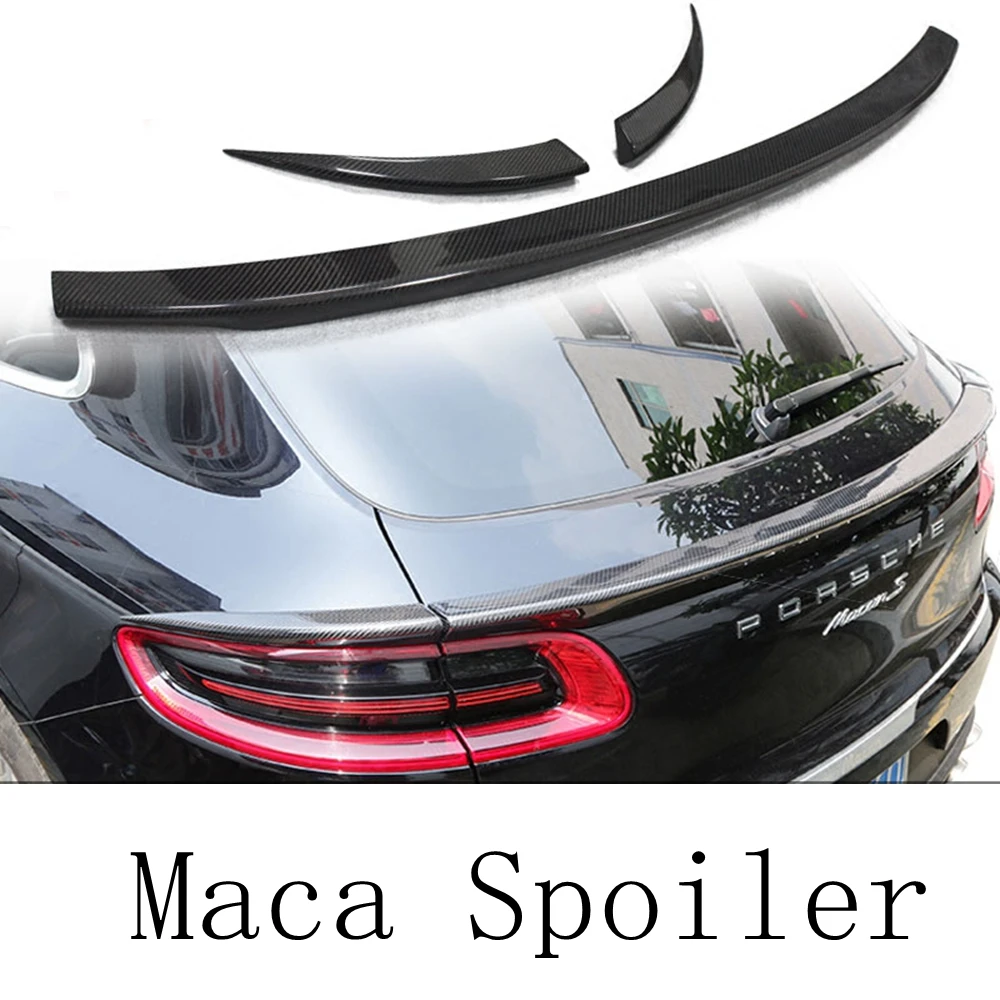 Car Styling Carbon Fiber Material Rear Spoiler Tail Trunk Wing Boot Lip