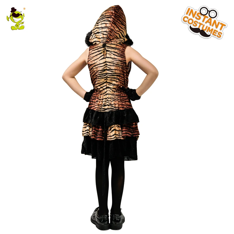 Christmas Girl's Tiger Dress Costume Masquerade Animal Mascot Tiger Dress Role Play Halloween Party Kids Girl Tiger Dress Christmas Girl's Tiger Dress Costume Masquerade Animal Mascot Tiger Dress Role Play Halloween Party Kids Girl Tiger Dress