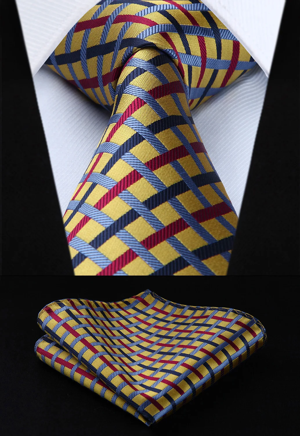 Buy New Striped Yellow Mens Tie Classic Woven Silk