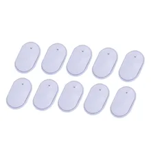 10pcs Silica Gel White Electrode Pads For Digital Tens Therapy Machine Electronic Cervical Vertebra Physiotherapy Massager Tools
