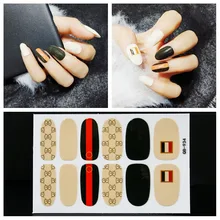 Модное горячее тиснение Обертывание Для Ногтей Полное покрытие наклейки для ногтей художественные украшения DIY маникюр Клей Лак для ногтей подарок на день Святого Валентина