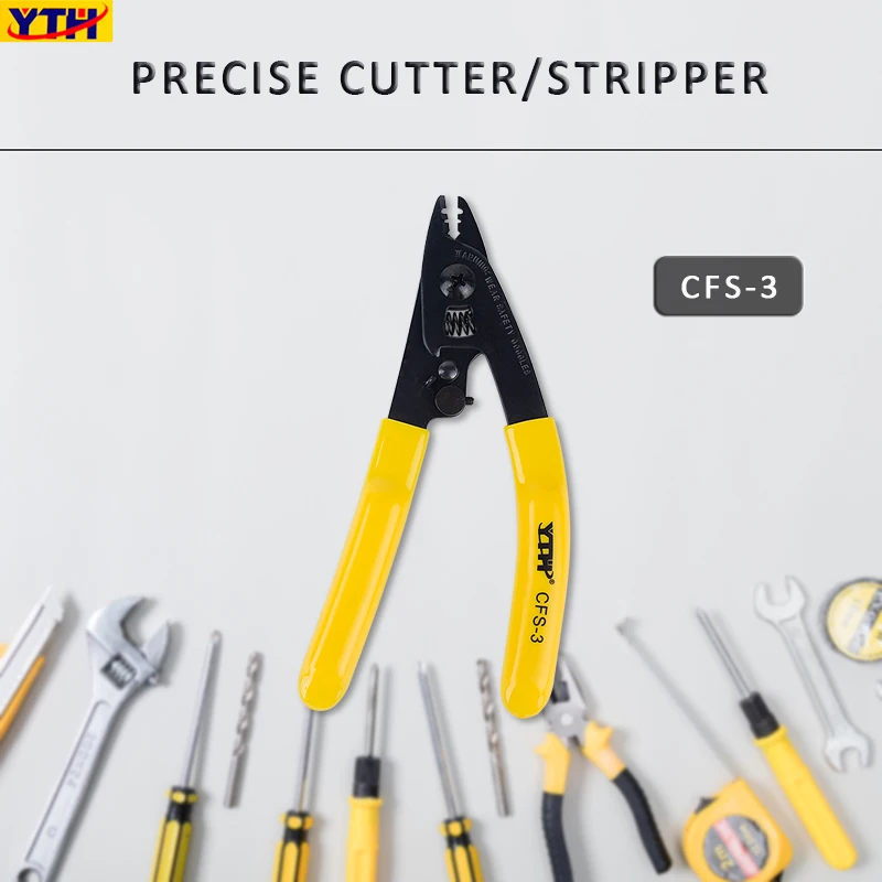 

Crimping tool Three Hole Stripper Plier Wire Strippers for Miller Practical Three-port Fibre Stripper Fiber Stripping Plier