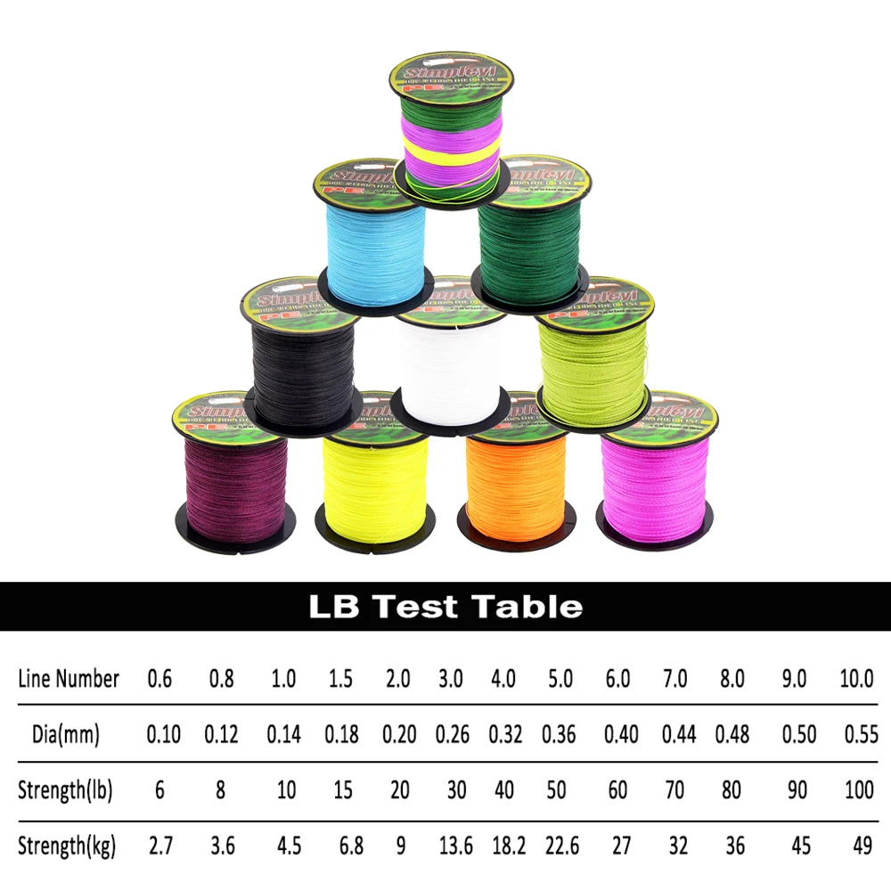 Simpleyi приманка в подарок 100 м 6-100LB PE мультифиламентная морская супер плетеная японская прочная рыболовная леска для ловли карпа