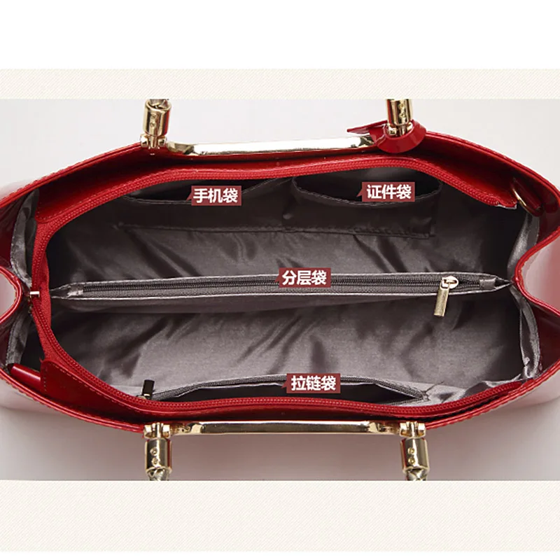 Luxurious Women Handbag Brand Design Patent Leather Solid Evening Bags High Quality Messenger Crossbody Bag For Women Bride Tote Luxurious Women Handbag Brand Design Patent Leather Solid Evening Bags High Quality Messenger Crossbody Bag For Women Bride Tote