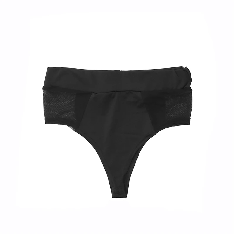 

Shorts For Women Mesh Splice Seamless Triangle Shorts Elastic Sexy Solid Black Color Shorts Plus Size