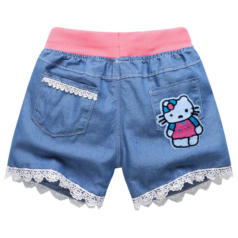 

2019 NEW Summer Fashion Girls Soft Denim Pocket Short Jeans Pants Baby Casual Trousers Kids Shorts Children's Clothing