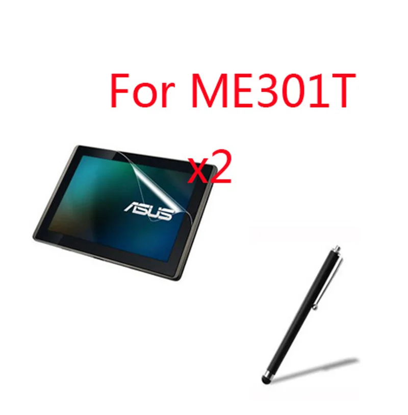 

3in1 2x LCD Clear Screen Protector Films Protective Film Guards +1x Stylus For ASUS MeMO Pad Smart 10 ME301T K001 10.1'' Tablet