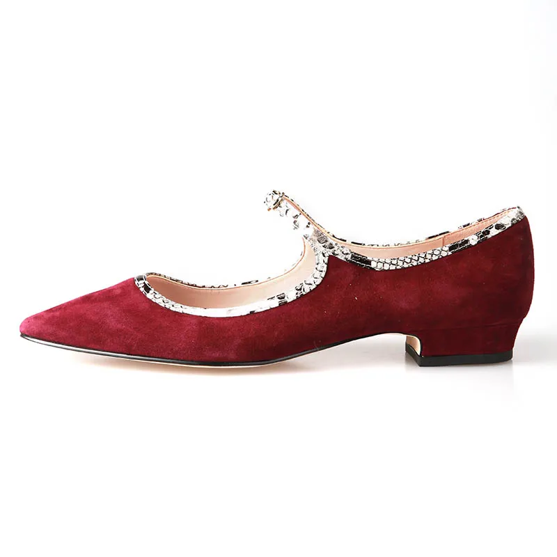 

Women's shoes 2019 leather sheepskin women's shoes women's single shoes shallow mouth round head spring and autumn ballet shoes