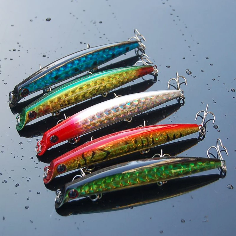 Mino lures set shot suspended 12CM 14 grams of fresh water fish hard