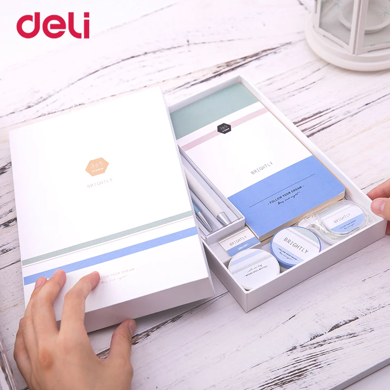 Us 23 5 42 Off Deli Dropshipping Quality 7 Pcs School Kid Writing Set Cute Office Supply Gift With Box 0 5mm Gel Pen Pencil Notebook Washi Tape In Us 23 5 42 Off Deli Dropshipping Quality 7 Pcs School Kid Writing Set Cute Office Supply Gift With Box 0 5mm Gel Pen Pencil Notebook Washi Tape In