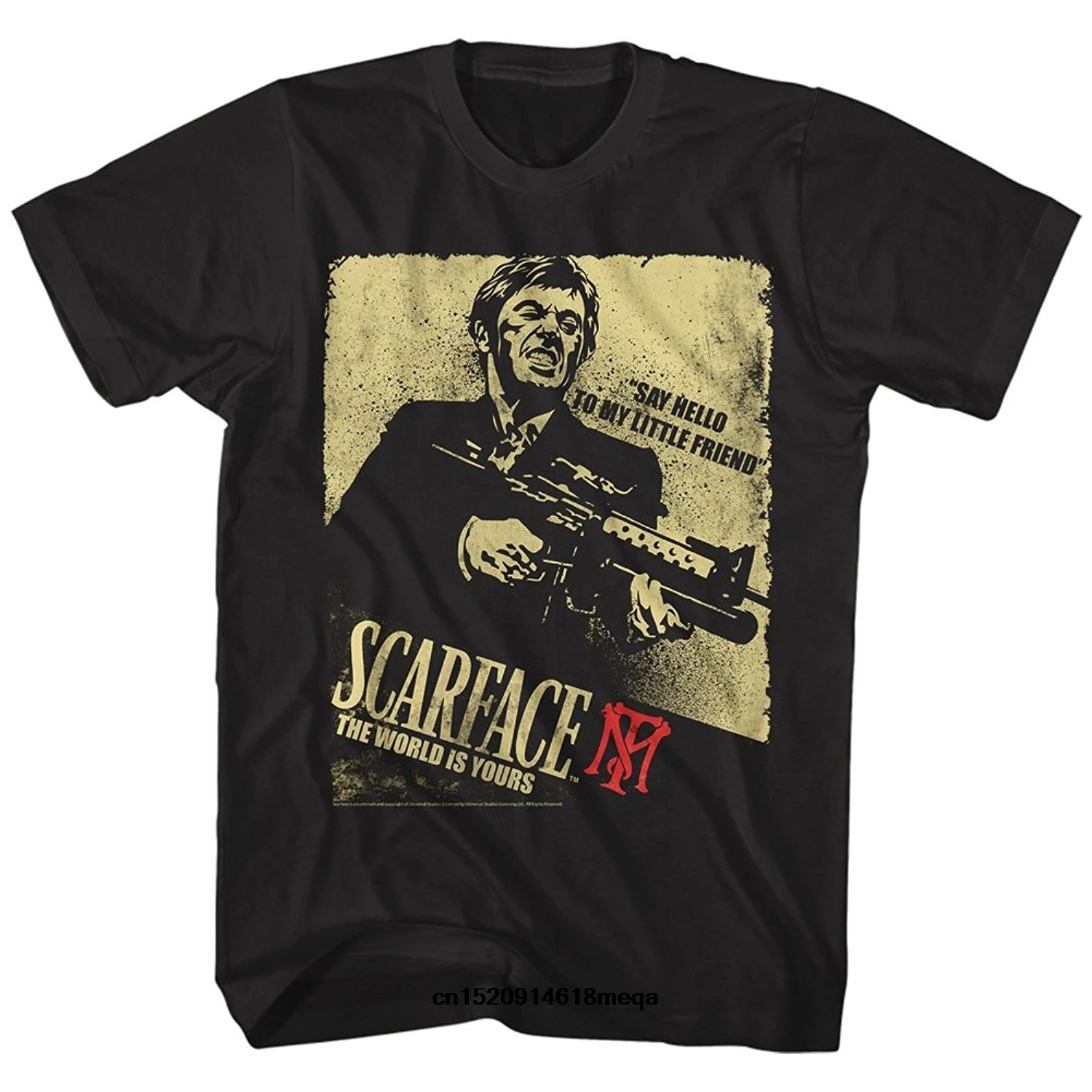 

2019 funny t shirts Scarface Say Hello to my Little Friend Movie Pacino Tony Montana Men's Fashion T-shirt