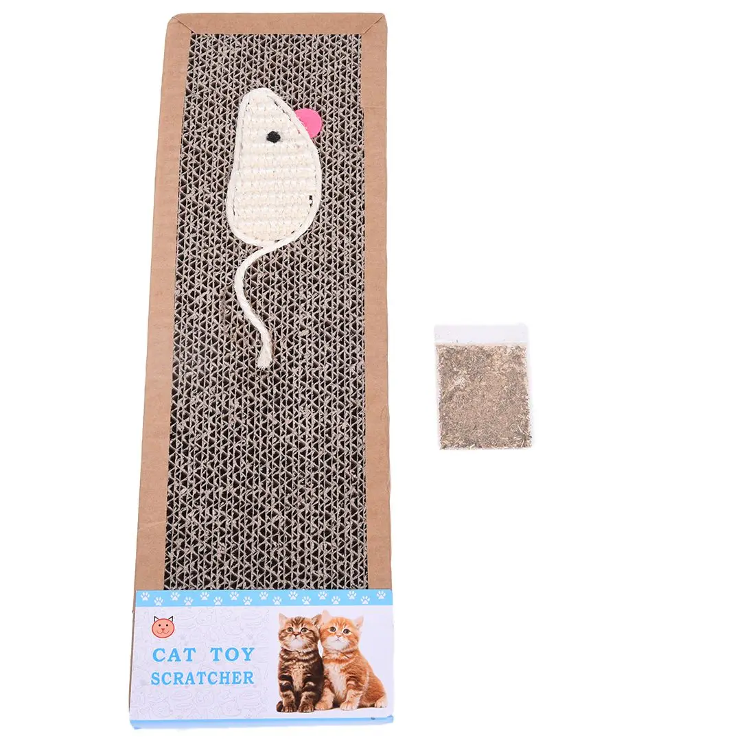 

LHBL Cat Kitten Scratch Board Pad Corrugated Scratcher Soft Bed Mat Claws Care Toys