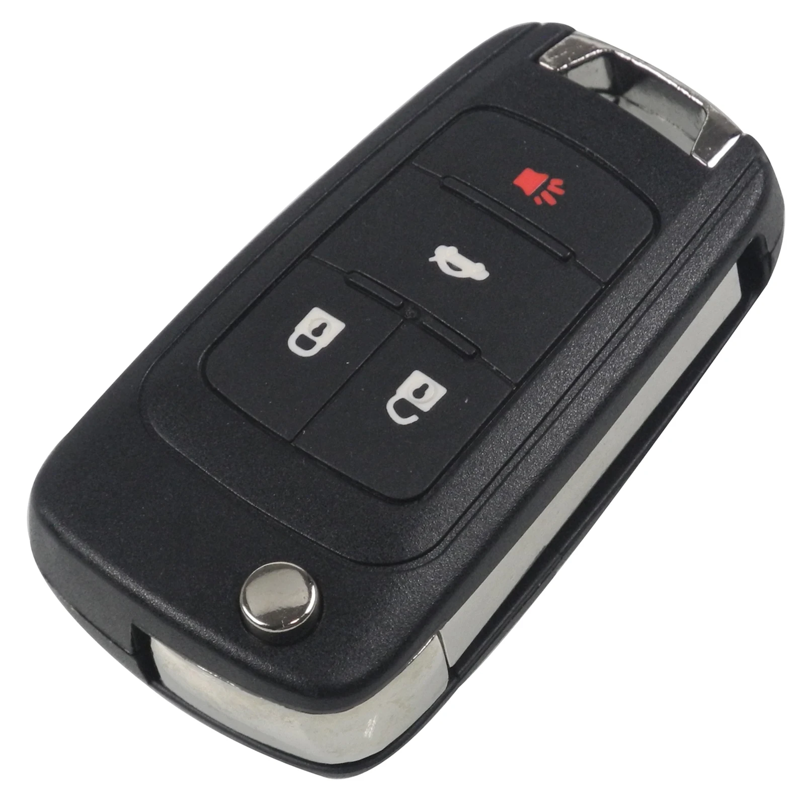 Jingyuqin 2/3/4/5 кнопки складной ключ оболочки пустой для Chevrolet Lova Паруса Aveo Cruze замена флип дистанционный ключ чехол Брелок Обложка - Количество кнопок: 4 Buttons