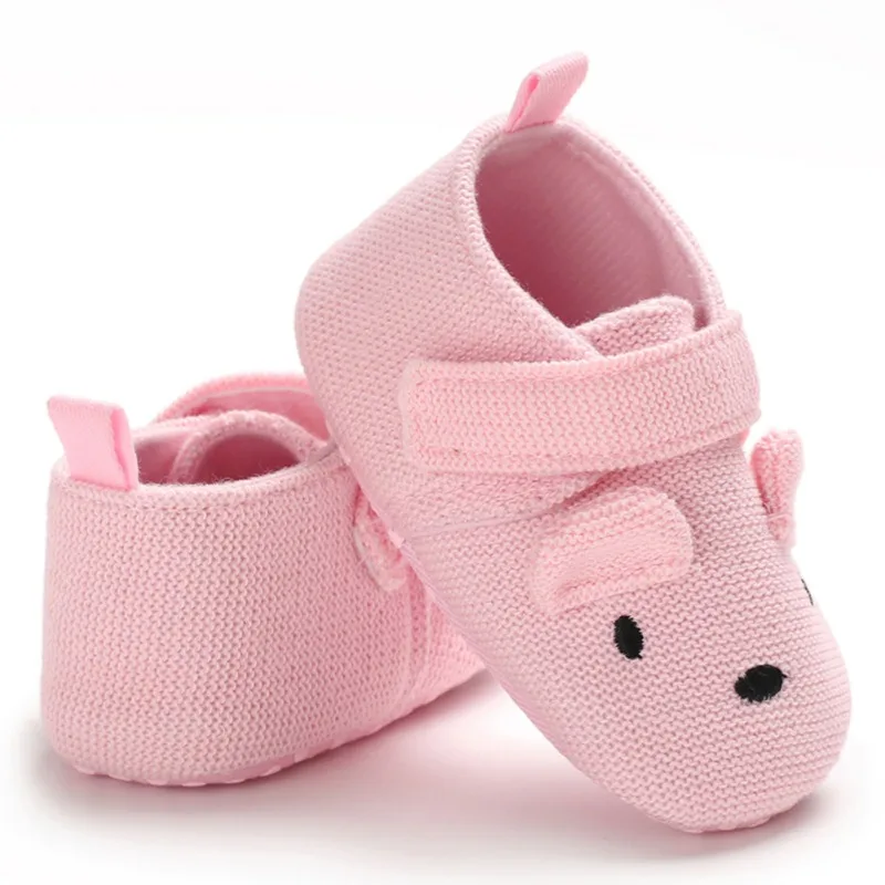 0-18M Newborn Baby Boys Girls Cute Animal Design Warm Anti-Slip Shoes Autumn Spring Sneakers Toddler Soft Soled First Walkers