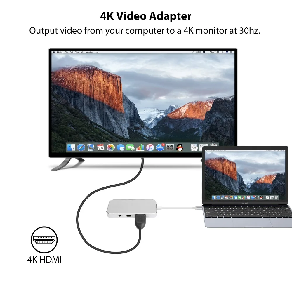 JCKEL 8 в 1 USB C Тип 3 концентратор к PD 5 мм аудио видео формате 4K HDMI 0 SD/устройство для