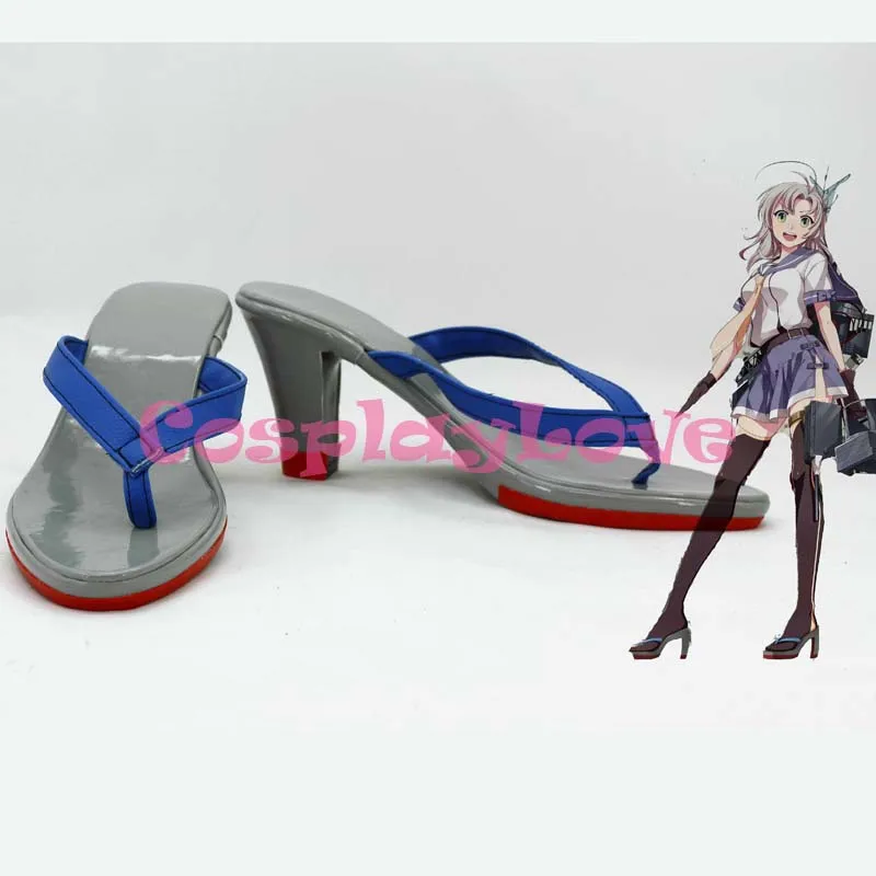 Custom Made Japanese Anime Kantai Collection Fleet Girls Kinugasa Gallery Cosplay Shoes Slipper