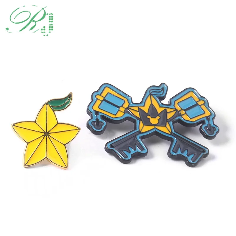 RJ Kingdom Hearts Paopu фруктовые Броши Сора брелок с памятью эмалевые булавки для женщин