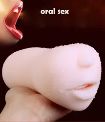 Горячий мужской мастурбатор оральный секс Masturbator Глубокая глотка карман киска чашки минет искусственная вагина реального киска Sextoy мужчин