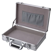 Алюминиевый портфель для хранения, переноска ручных инструментов, коробка с замком, аксессуары, органайзер, ящик для инструментов, портативный ручной Багаж