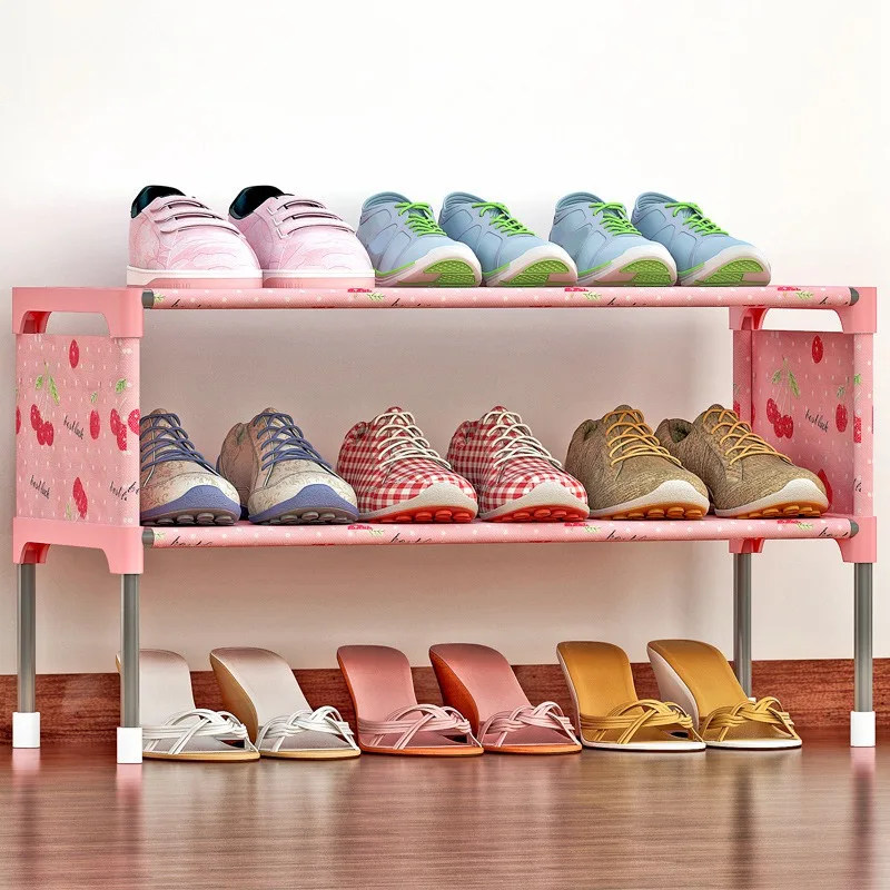 2 Layer Shoe Racks Storage Organizer Space Saving Shoe Cabinet Home Living Room Modern Furniture Shelves 3 Colors