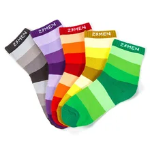 Новые модные радужные женские носки в полоску, разноцветные плотные теплые махровые носки, подарок подруге, 6 пар/лот