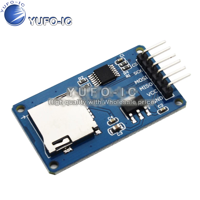 

Micro SD card SPI interface module mini TF card, speaking, reading and writing level conversion core YS-41