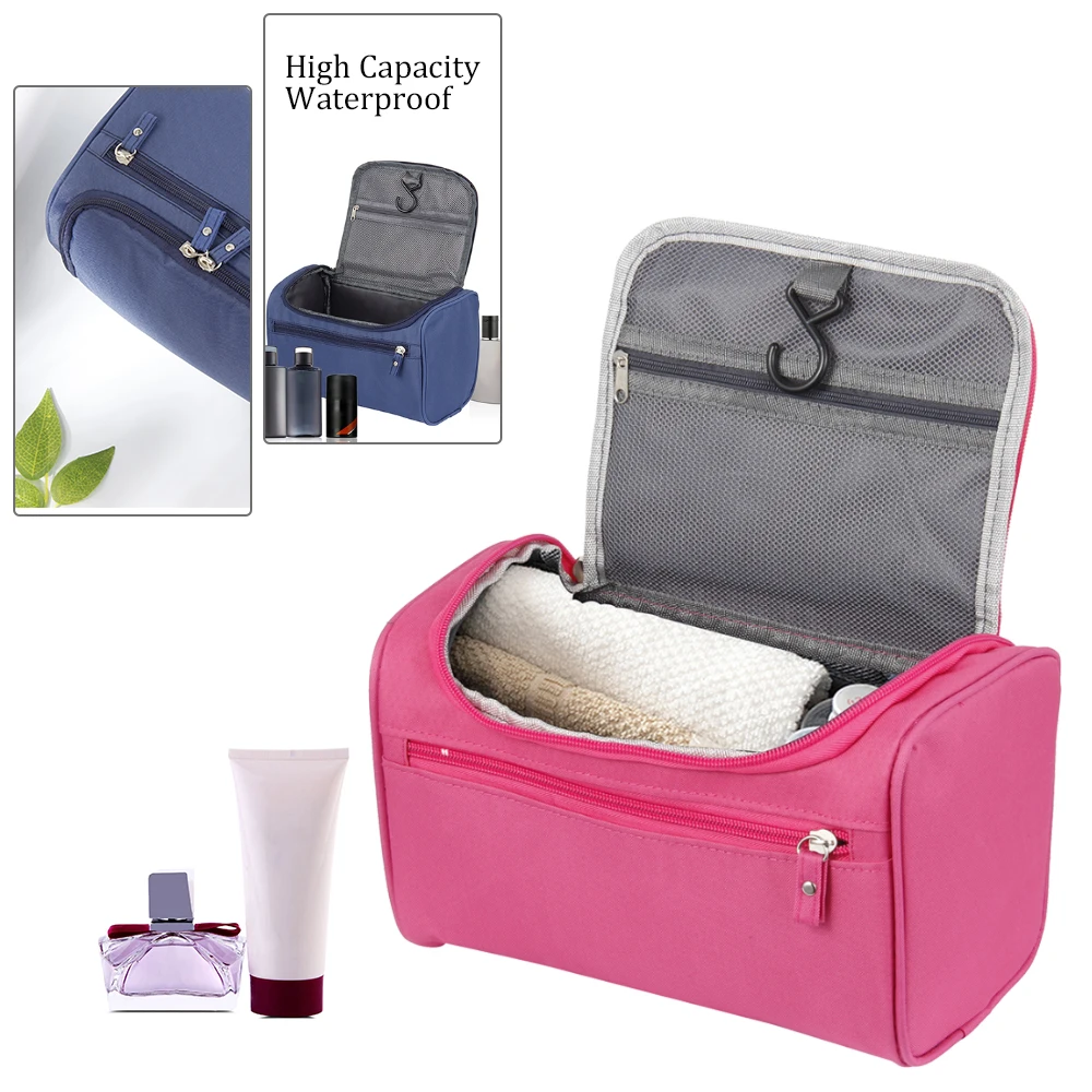حقيبة مستحضرات تجميل رخيصة حقائب النساء الرجال كبيرة النايلون المضاد للماء للسفر منظم حقيبة مستحضرات التجميل حالة الضرورات المكياج غسل حقي...