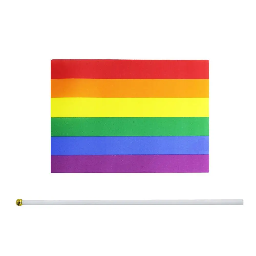 

Rainbow Pride Gay Stick Flag,50 Pack Small Mini Hand Held LGBT Flags On Sticks,Decorations Supplies For Mardi Gras,Gay Pride Rai