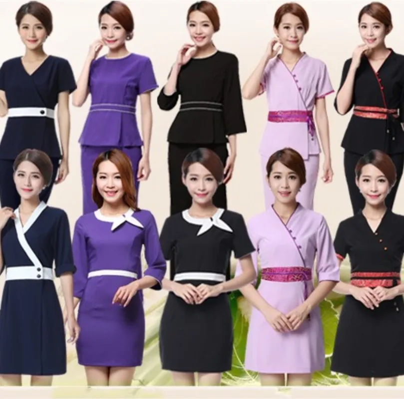 beauty salon clothing Short sleeve Set beauty salon uniforms dress