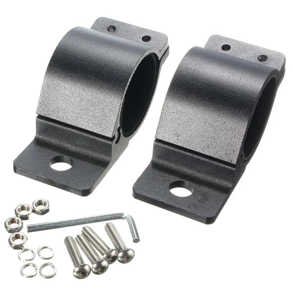 2 PC LED BAR MOUNT BRACKET LIGHT CLAMP FOR ROOF ROLL CAGE BAR 1.75/" 2/" TUBE 4X4