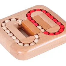 Тестовые деревянные бусины Головоломка из бука деревянные игровые игрушки для взрослых детей