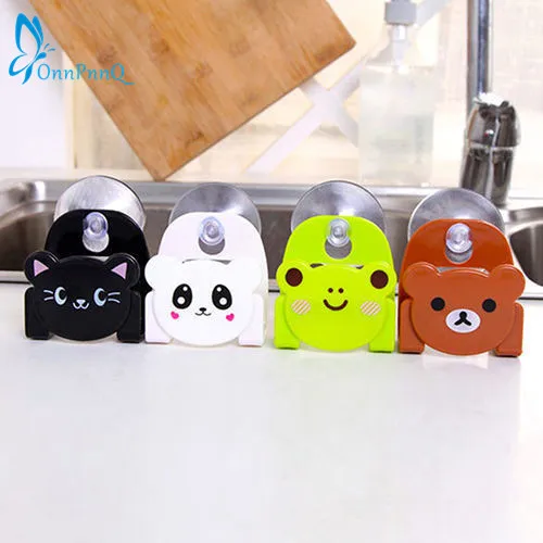 

OnnPnnQ New Soap Sponge Suction Drying Holder Home Kitchen Bathroom Racks Hook