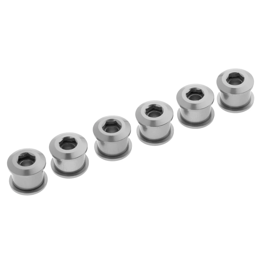 6PCS 7075 Aluminum Alloy CNC Bicycle Chainring Screws Bolts for Road Bike MTB Bicycle