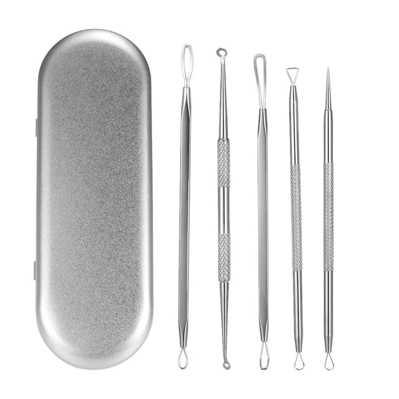 5PCS Acne Removal Needle Kit With Box Blackhead Remover Acne Treatment