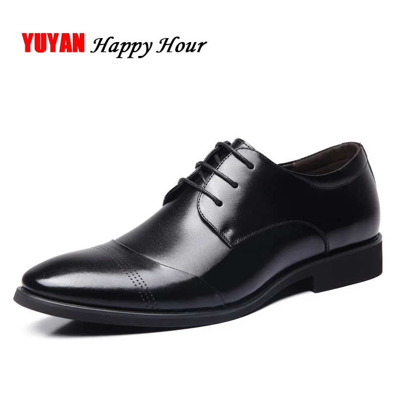 Fashion Mens Business Shoes Black Brown Soft Leather Male Brand Footwear Pointed toe Men's Casual Shoes KA095 Fashion Mens Business Shoes Black Brown Soft Leather Male Brand Footwear Pointed toe Men's Casual Shoes KA095
