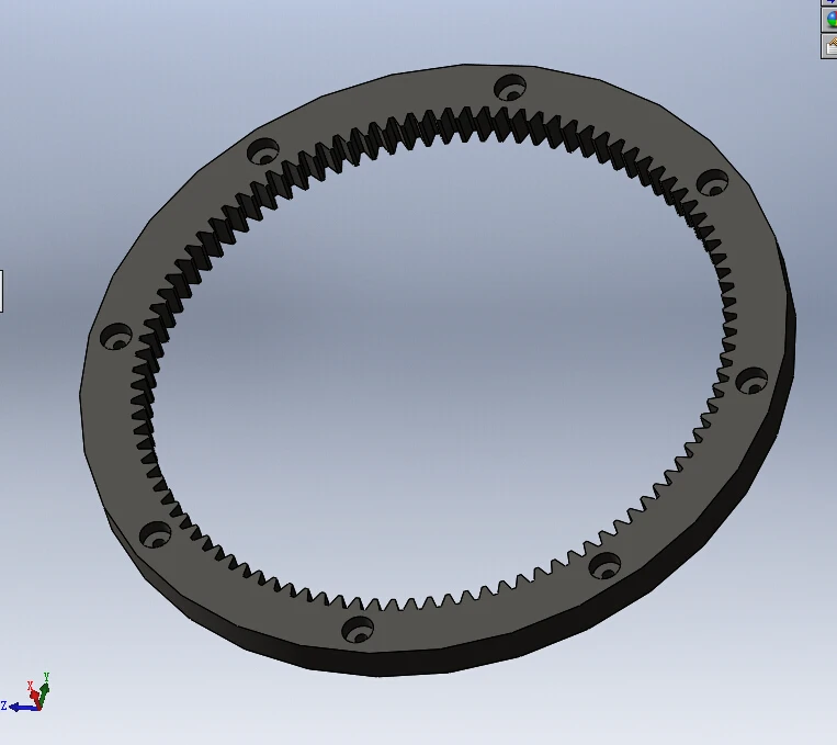 45 Steel 1.5M 100T Internal Ring Geargear lubricantsring