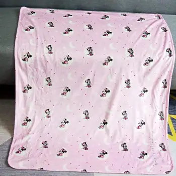 

Disney Mickey Mouse Minnie Cartoon Small Size Raschel Towel Blanket Throw 70x100cm for Pets Cat Baby Kids on Crib/Sofa/Plane