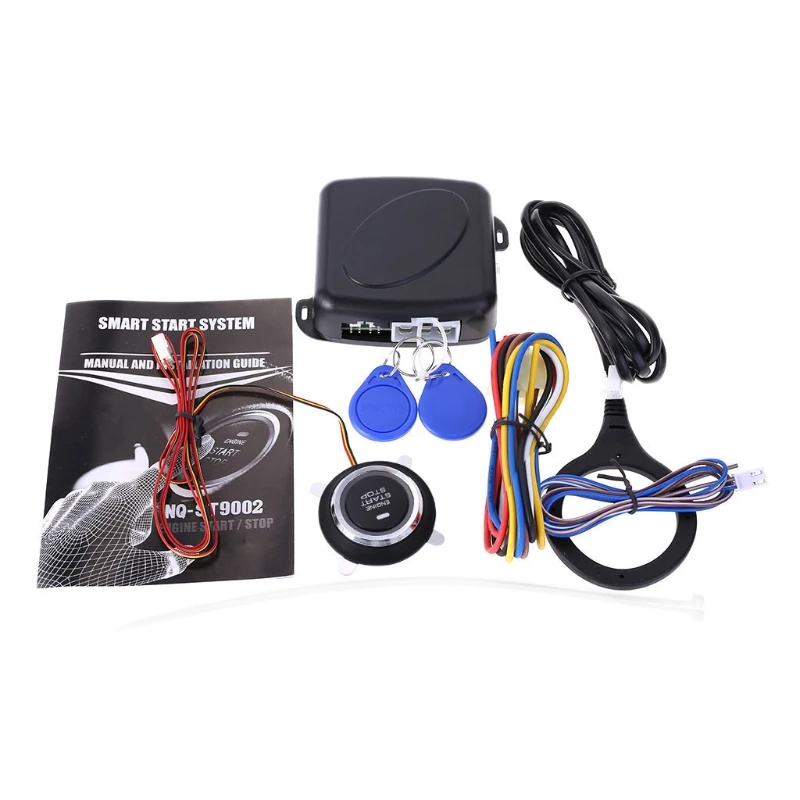 

12V Car Engine Push Start Stop Button Ignition RFID Keyless Remote Starter Alarm