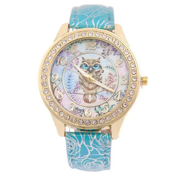 Hot Luxury Brand Rhinestone Watch Women Leather Strap Fashion Dress Quartz Watch Ladies Casual Wristwatches Hours Female Clock burei brand men women dress quartz watch new hand couples table clock real leather fashion casual wristwatches hot sale gift