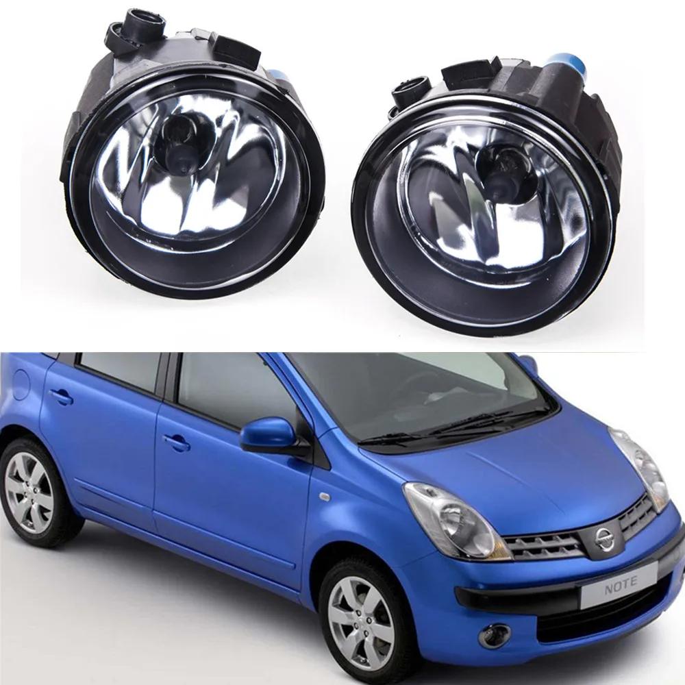 For NISSAN NOTE E11 MPV 2006-2015 Car styling Fog lights halogen lamps 1SET 26150-8990B car styling halogen fog lights fog lamps for nissan wingroad 2002 12v 1set