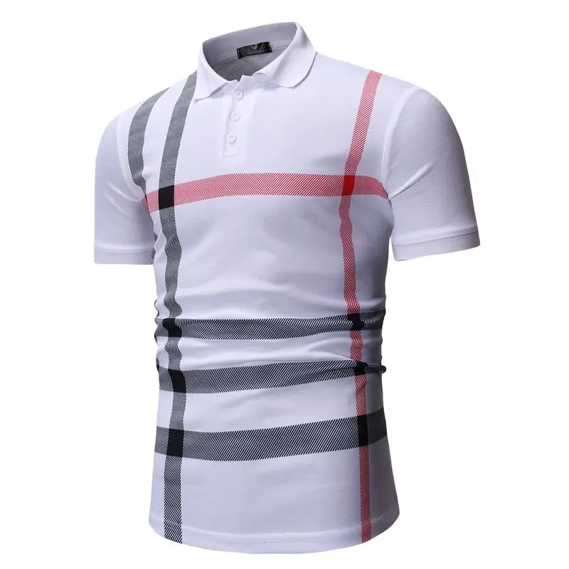 

YASUGUOJI new 2019 summer short sleeve polo shirt men Smart Casual striped polo shirts formal puerto rico polos para hombre
