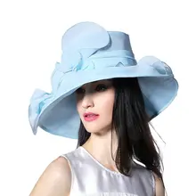 Las mujeres de Las Señoras Sombrero Del Organza de Boda de La Iglesia Derby Playa Cóctel de la Tarde Vestido de fiesta de Verano de Sol y Gorra de Ala Ancha Ala Del Mantón de La Bufanda conjunto