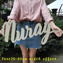 Подгонянное имя деревянный стол буквы свадебный Декор персонализированные именные знаки деревянная отделка детской стены пользовательский ребенок имя знак