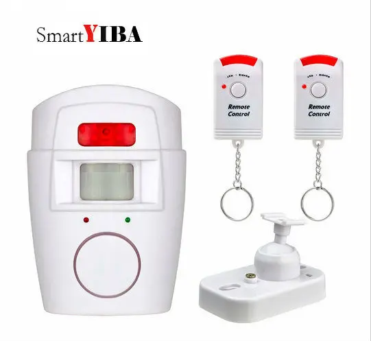 

SmartYIBA Mini PIR Alert Sensor Wireless Infrared Motion Sensor Alarm Wireless IR Remote Control Home Anti-theft System