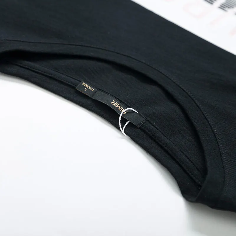 SEMIR Футболка мужская Повседневная топы с круглым вырезом хлопок длинными