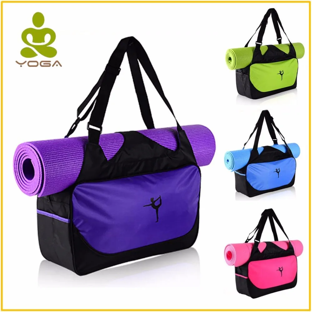 Bolsa de Yoga para Ombro Tapete de Yoga Mochila de Nylon Qualidade Multifuncional Impermeável Portadores Bolsa Pilates Mat Ginásio no