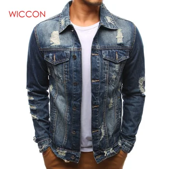 

2020 New Casual Slim Mens Denim Jacket Bomber Jacket Men High Quality Cowboy Mens Jean Jacket Chaqueta Hombre